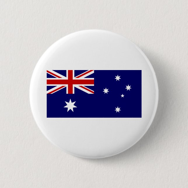 Chapa Redonda De 5 Cm Bandera de Australia (Anverso)
