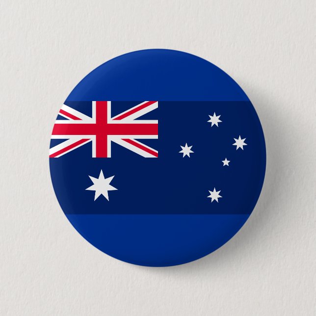 Chapa Redonda De 5 Cm Bandera de Australia (Anverso)