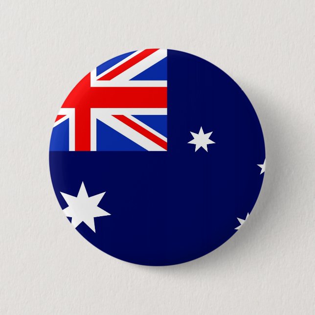 Chapa Redonda De 5 Cm Bandera de Australia (Anverso)