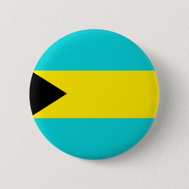 Chapa Redonda De 5 Cm Bandera de Bahamas (Anverso)
