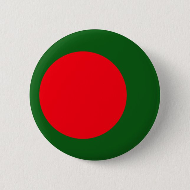 Chapa Redonda De 5 Cm Bandera de Bangladesh (Anverso)