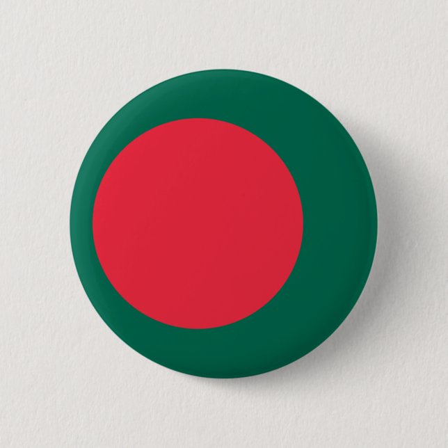 Chapa Redonda De 5 Cm Bandera de Bangladesh (Anverso)