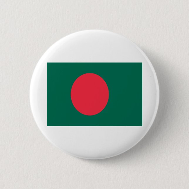 Chapa Redonda De 5 Cm Bandera de Bangladesh (Anverso)
