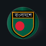 Chapa Redonda De 5 Cm Bandera de Bangladesh<br><div class="desc">Bandera de Bangladesh</div>