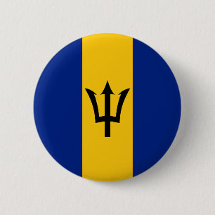 Chapa Redonda De 5 Cm Bandera de Barbados