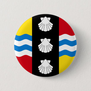 Chapa Redonda De 5 Cm Bandera de Bedfordshire