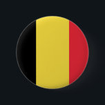 Chapa Redonda De 5 Cm Bandera de Bélgica<br><div class="desc">Bandera de Bélgica; Belga; België; Belgique; Belgien</div>