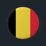 Chapa Redonda De 5 Cm Bandera de Bélgica<br><div class="desc">Bandera de Bélgica; Belga; België; Belgique; Belgien</div>