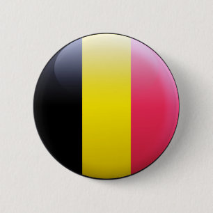 Chapa Redonda De 5 Cm Bandera de Bélgica