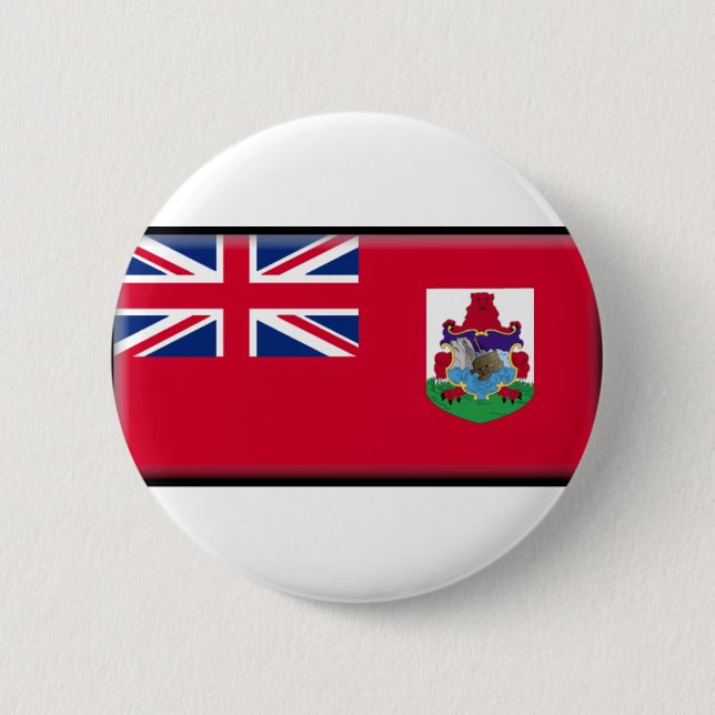 Chapa Redonda De 5 Cm Bandera de Bermudas (Anverso)