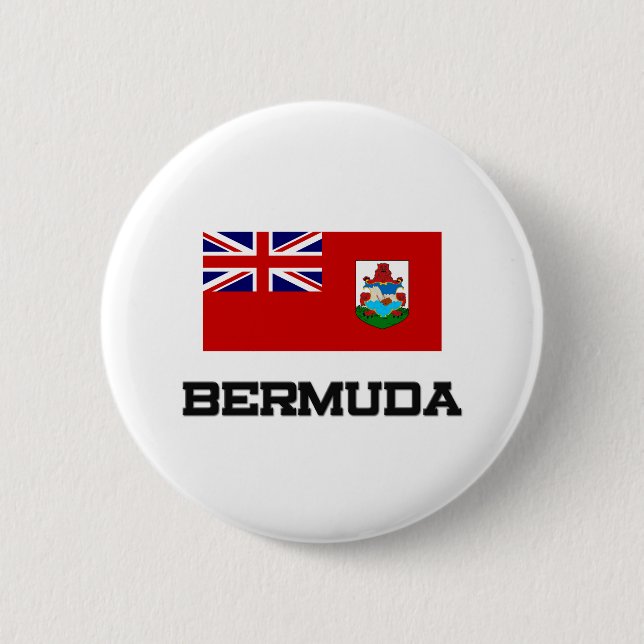 Chapa Redonda De 5 Cm Bandera de Bermudas (Anverso)