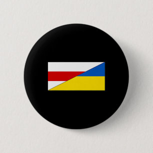 Chapa Redonda De 5 Cm Bandera de Bielorrusia Ucrania Orgullo bielorruso