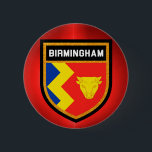 Chapa Redonda De 5 Cm Bandera de Birmingham<br><div class="desc">Bandera de Birmingham</div>