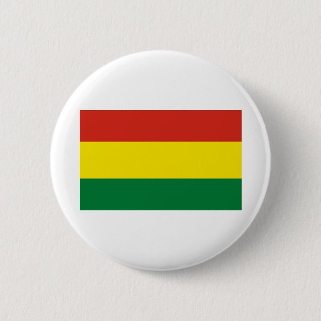 Chapa Redonda De 5 Cm Bandera de Bolivia (Anverso)