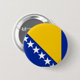 Chapa Redonda De 5 Cm Bandera de Bosnia Herzegovina