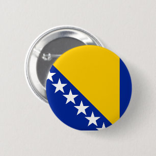 Chapa Redonda De 5 Cm Bandera de Bosnia Herzegovina