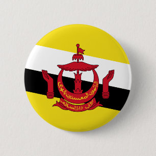 Chapa Redonda De 5 Cm Bandera de Brunei