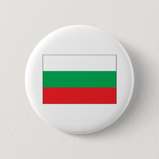 Chapa Redonda De 5 Cm Bandera de Bulgaria (Anverso)