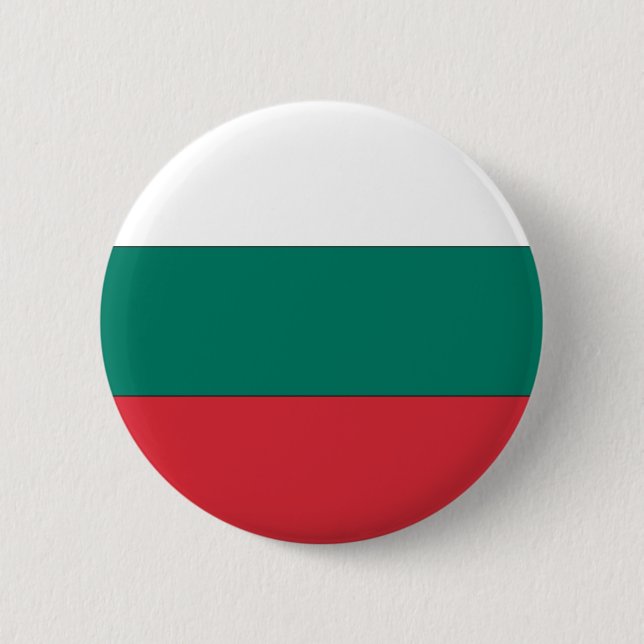 Chapa Redonda De 5 Cm Bandera de Bulgaria (Anverso)