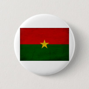 Chapa Redonda De 5 Cm Bandera de Burkina Faso