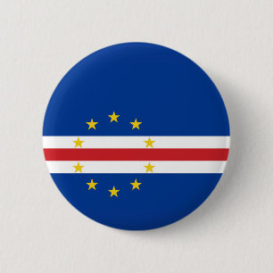 Chapa Redonda De 5 Cm Bandera de Cabo Verde