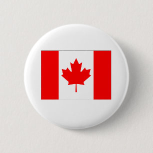 Chapa Redonda De 5 Cm Bandera de Canadá