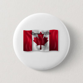 Chapa Redonda De 5 Cm Bandera de Canadá