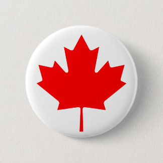 Chapa Redonda De 5 Cm Bandera de Canadá