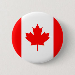 Chapa Redonda De 5 Cm Bandera de Canadá