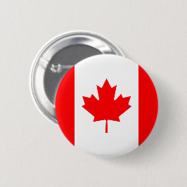Chapa Redonda De 5 Cm Bandera de Canadá