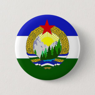 Chapa Redonda De 5 Cm Bandera de Cascadia socialista
