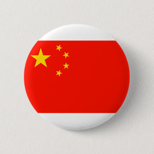 Chapa Redonda De 5 Cm Bandera de China - Alta calidad