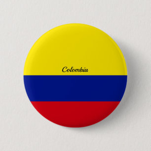 Chapa Redonda De 5 Cm Bandera de Colombia