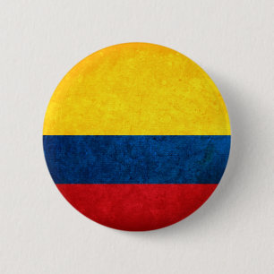 Chapa Redonda De 5 Cm Bandera de Colombia
