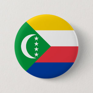 Chapa Redonda De 5 Cm Bandera de Comoras