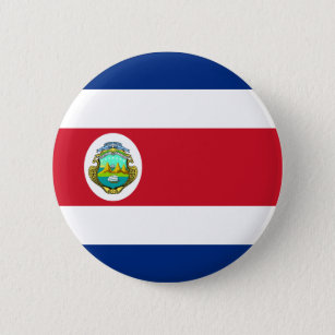 Chapa Redonda De 5 Cm Bandera de Costa Rica