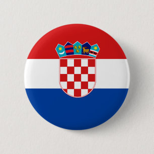 Chapa Redonda De 5 Cm Bandera de Croacia