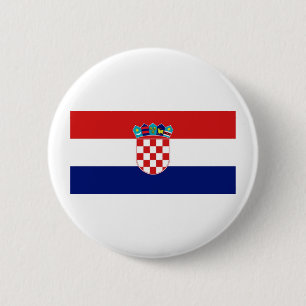 Chapa Redonda De 5 Cm Bandera de Croacia