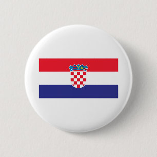 Chapa Redonda De 5 Cm Bandera de Croacia