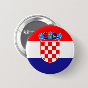 Chapa Redonda De 5 Cm Bandera de Croacia