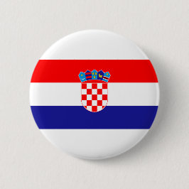 Chapa Redonda De 5 Cm Bandera de Croacia