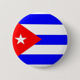 Chapa Redonda De 5 Cm Bandera de Cuba
