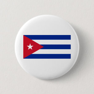 Chapa Redonda De 5 Cm Bandera de Cuba