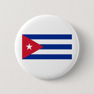 Chapa Redonda De 5 Cm Bandera de Cuba