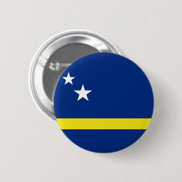 Chapa Redonda De 5 Cm Bandera de Curazao