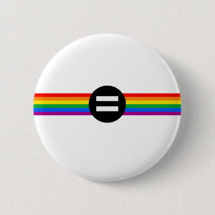 Chapa Redonda De 5 Cm Bandera de Derechos Gay