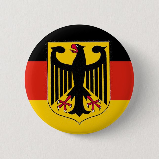 Chapa Redonda De 5 Cm Bandera de Deutschland Eagle (Anverso)