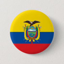 Chapa Redonda De 5 Cm Bandera de Ecuador