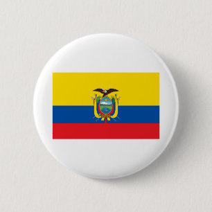Chapa Redonda De 5 Cm Bandera de Ecuador