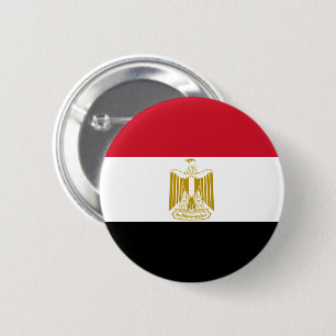 Chapa Redonda De 5 Cm Bandera de Egipto
